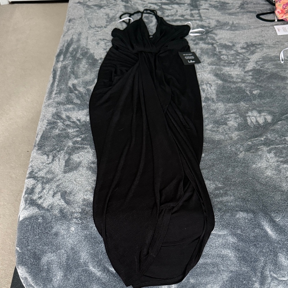 Lulu's Black Backless Dress